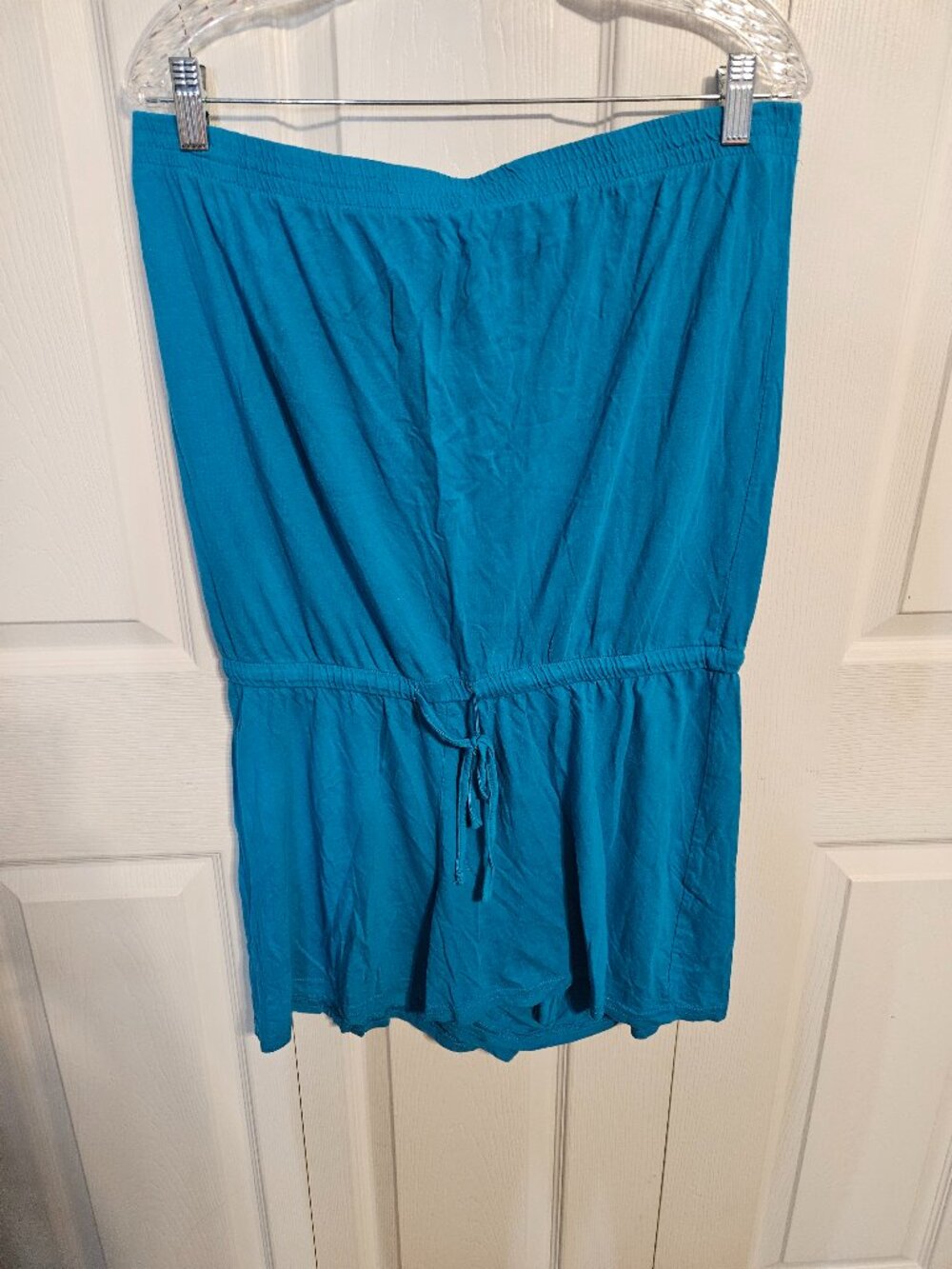 NWOT Serra Teal Strapless Romper
